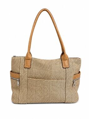 Relic • Straw Hamdbag Purse with Side Pockets